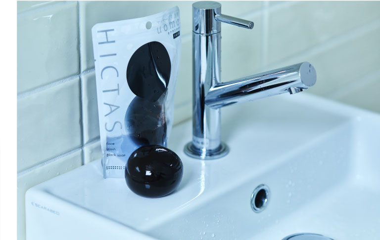 マッサージ生洗顔HICTAS　uomoヒクタスウォモ